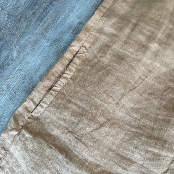 J. Crew Button-back linen Double Lined shift dress - Tan - Picture 7 of 9